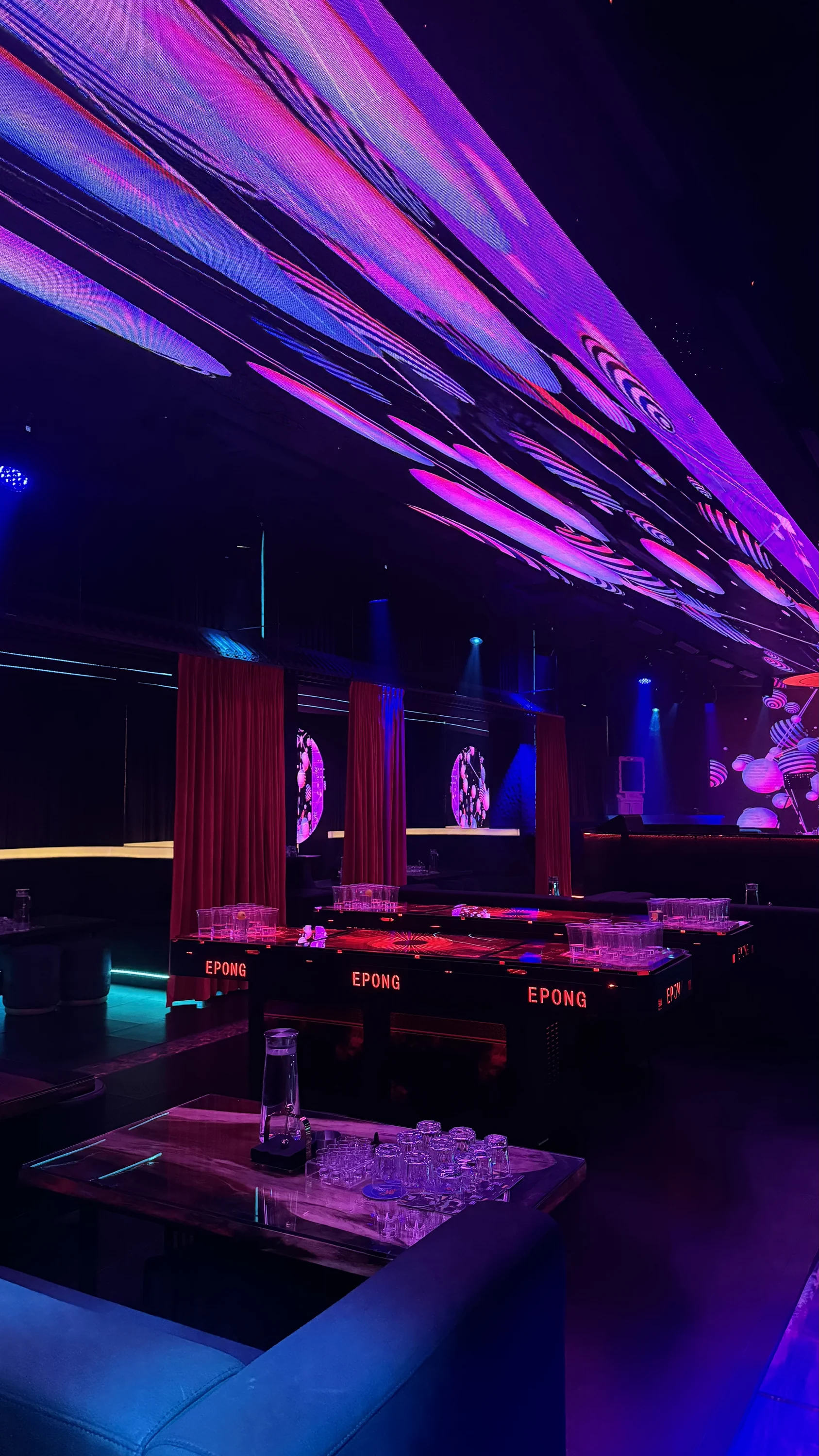 Private seating space at Babylon Club